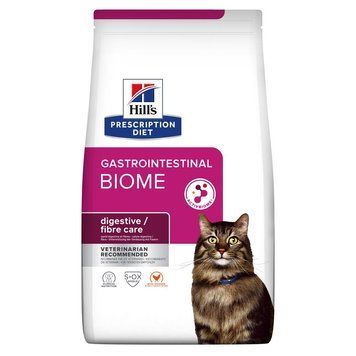 Сухий дієтичний корм для котів Hill&rsquo;s Prescription Diet Gastrointestinal Biome при захворюваннях шлунково-кишкового тракту, з куркою, 1,5 кг 605850 фото