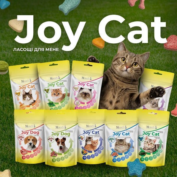 ModeS Joy Cat Вітамінізовані ласощі з фруктами , морськими водоростями, таурином та L-карнітином для кошенят 35 г ЗС000324 фото