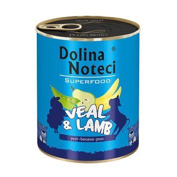 Влажный корм для собак Dolina Noteci Superfood с телятиной и бараниной, 800 г DN 800 (657) фото