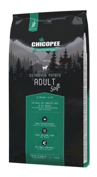 Сухий корм для дорослих собак страус та картопля Chicopee HNL Soft Adult Ostrich & Potato 12 кг 015653 фото