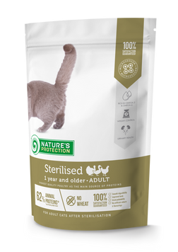 Сухой корм для стерилизованных котов и кошек Nature's Protection Sterilised 400г NPS45775 фото