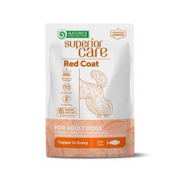 NATURE'S PROTECTION SUPERIOR CARE Red Coat Adult All Breed Dogs with Tuna, вологий корм з тунцем для дорослих собак усіх порід, 70 г у пакетику UNINPSC70011 фото