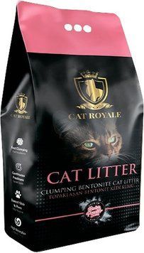 Комкуючий бентонітовий наповнювач для котячого туалету CAT ROYAL дитяча пудра 5 л 144148 фото