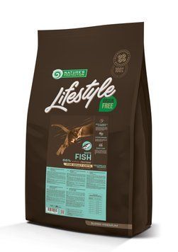 Сухой беззерновой корм для взрослых кошек с белой рыбой Lifestyle Grain Free White Fish Adult Cat 7кг NPLS45960 фото
