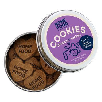 Протеїнове печиво з індичкою для собак HOME FOOD, 80 г 7000001 фото