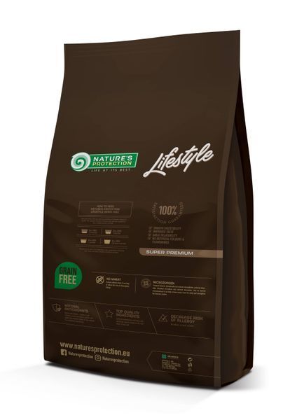 Сухий беззерновий корм для дорослих котів з білою рибою Lifestyle Grain Free White Fish Adult Cat 7кг NPLS45960 фото