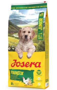 Сухой беззерновой корм для щенков и юниоров всех пород JOSERA YoungStar Junior All Sizes 12,5 кг 50014781 фото