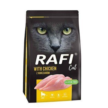 Сухий корм для дорослих котів RAFI Cat з куркою, 7 кг 25101273 фото