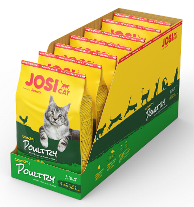 Сухой корм JosiCat Crunchy Chicken 650 г.*7 50012991*7 фото