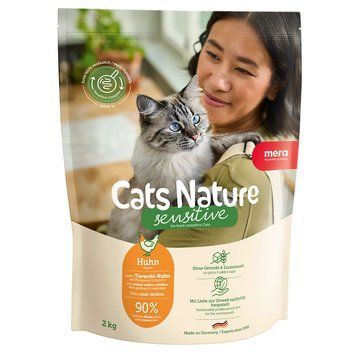 Сухий корм MERA Cats Nature Sensitive Chicken (Huhn) для котів із чутливим травленням з куркою, 2 кг 25542 фото