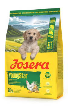 Сухой беззерновой корм для щенков и юниоров всех пород JOSERA YoungStar Junior All Sizes 3 кг 50014969 фото