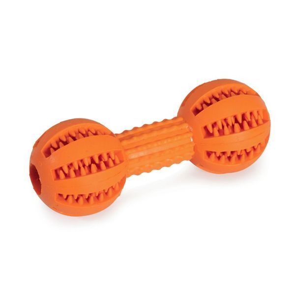 Іграшка для собак Гантель гумова Dental Fun 13,5 см, CAMON AD057/F фото