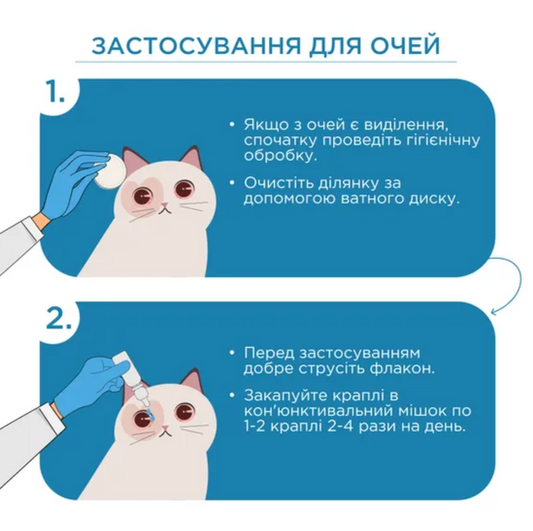 Очні та вушні краплі Ципростоп для тварин, суспензія 10 мл, MODES ЗС000351 фото