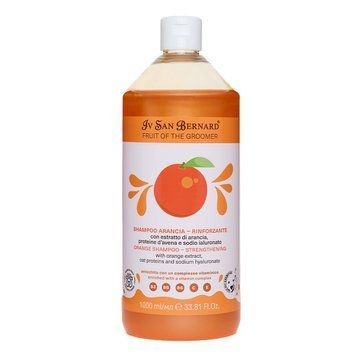 Шампунь укрепляющий для кошек и собак Orange Iv San Bernard, с экстрактом апельсина и протеинами овса, 1 л 5469 фото
