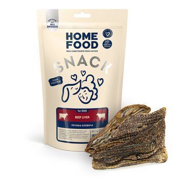 Ласощі для собак HOME FOOD Печінка яловича For DOG 80 г 1022008 фото