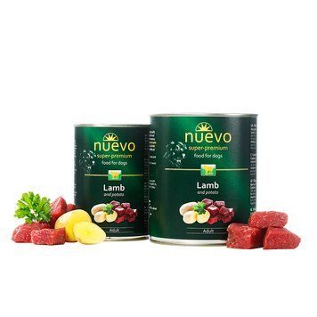 Консерва для собак NUEVO ADULT з ягням та картоплею, 800 г 95011 фото
