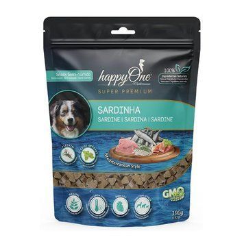 Ласощі для собак happyOne з сардиною Mediterraneum Dog Sardine 190г 4916 фото