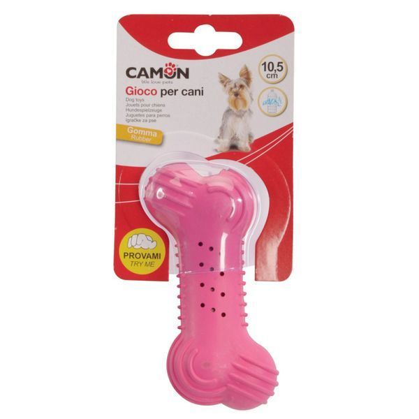 Игрушка для собак Косточка резиновая Crunchy Bone 14 см, CAMON AD045/B фото