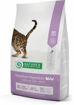 Сухой корм для взрослых кошек с чувствительным пищеварением Nature's Protection Sensitive Digestion 7кг NPS45768 фото
