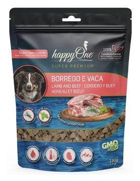 Ласощі для собак happyOne з ягням та яловичиною Mediterraneum Dog Lamb and Beef 190г 4917 фото