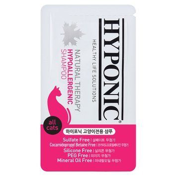 Гипоаллергенный шампунь с маслом подсолнечника и жожоба для котов Hyponic Hypoallergenic Shampoo for all cats, 10 мл H2SH1AL0010HYKNN фото