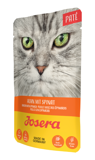 Вологий корм для дорослих котів Паштет Курка зі шпинатом Josera Paté Huhn mit Spinat 85г 50000007 фото