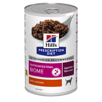 Вологий дієтичний корм для собак Hill&rsquo;s Prescription Diet Gastrointestinal Biome при захворюваннях шлунково-кишкового тракту, з куркою, консерва, 370 г 607719 фото