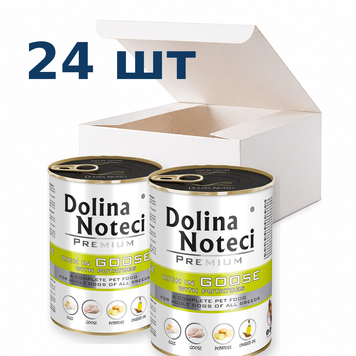 Вологий корм для собак Dolina Noteci Premium з гускою та картоплею, 400 г * 24 шт DN 400 (786)_box фото