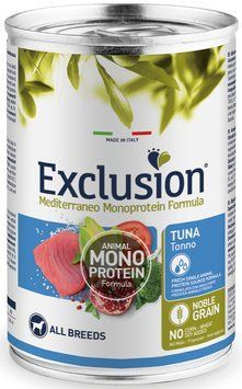 Exclusion Adult Tuna вологий корм для дорослих собак всіх порід з тунцем 400 г 05188 фото