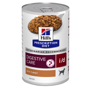 Вологий дієтичний корм для собак Hill&rsquo;s Prescription Diet i/d Digestive Care для підтримання травлення, з індичкою, консерва, 360 г 607215 фото